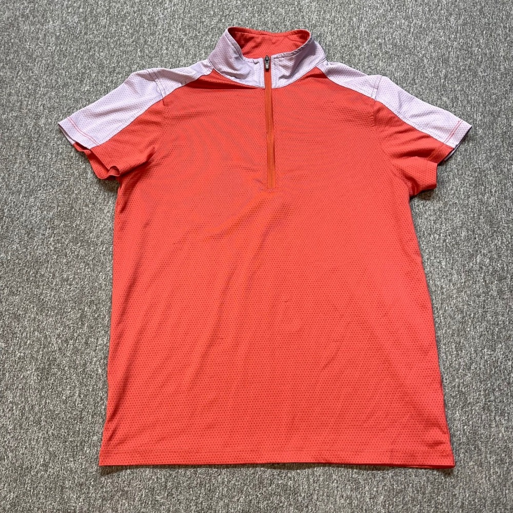 Kerrits Ice Fil Lite Short-Sleeve Riding Shirt Girls Large (12-14)